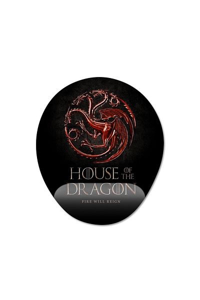 Pixxa نموذج لوحة ماوس داعم للمعصم من House Of The Dragon - بيضاوي واحد