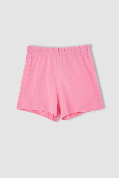 DeFacto Girl's Fit Regular Fit Unicorn Printed Short Sleeve Pajama Set