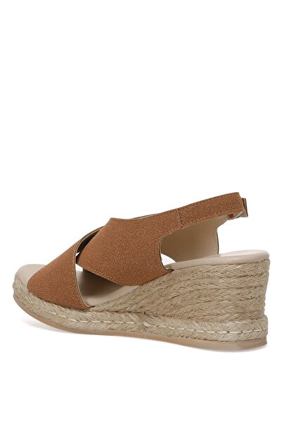 İnci Erman.s.z 2fx Tan Women's Wedge Heel Sandals