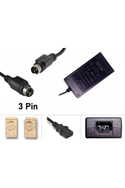 Retro Hprt Termal Pos Barkod Etiket Yazıcı 24v 2.5a 3pin Dın Uyumlu Adaptör