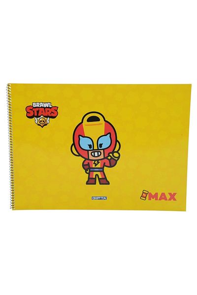 Cotton Toys Brawl Star Spiral Picture Notebook 15 Sheets 25x35 Cm