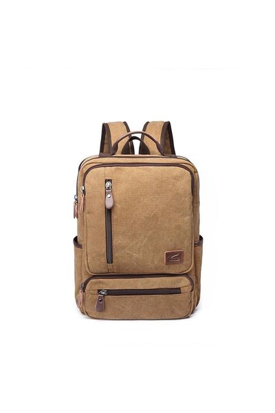 CACTİVE Σακίδιο πλάτης C Active Canvas Fabric Large Size 1260 A.kahve