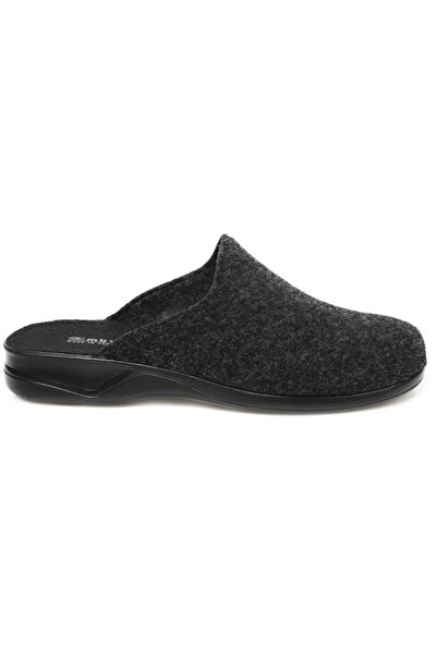 Muya 31804 Arven Closed Front House Slippers Smoked Men's Slippers