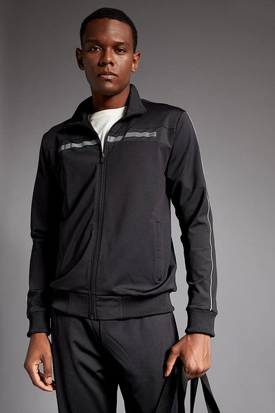 DeFacto Slim Fit Skuba Diving Fabric Cardigan