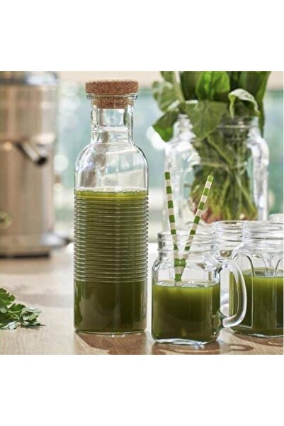 Paşabahçe 80352 Hoop 1070cc Mantar Kapaklı Şişe Sürahi Karaf 28cm