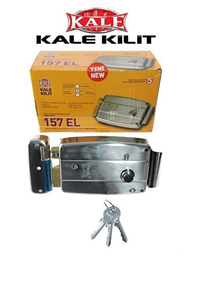 Kale Kilit 157el Elektrikli Tirajlı (52mm Silindirli) Butonlu Apartman Kapı K...