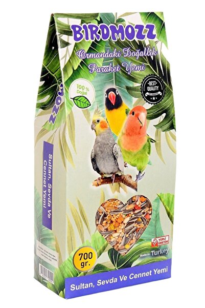 Genel Markalar Premium Vitaminli Paraket Cennet Sultan Ve Sevda Kuşu Yemi 700 gr