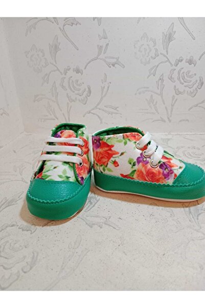 TREND Kız Bebek Çiçekli Panduf Ayakkabı