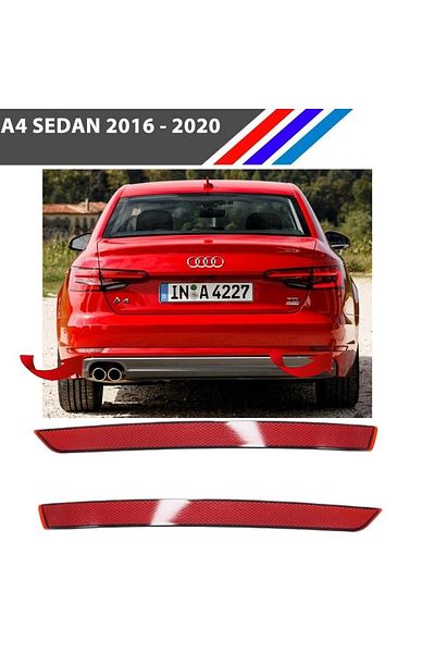 MEPARTS أودي A4 سيدان المصد الخلفي عاكس اليمين واليسار مجموعة 2016 - 2020