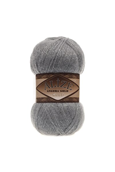 Alize Angoragold Simli 087 Kömür Gri