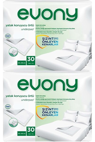 Evony Hasta Yatak Koruyucu 60*90cm 60 Adet (2pk*30) (kaymaz Özellikli)