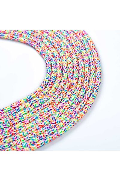 yfhobi 1 Dizi (40 Cm) - 6 Mm Fimo Boncuk, Gökkuşağı Tonu Polimer Kil Fimo Bon...