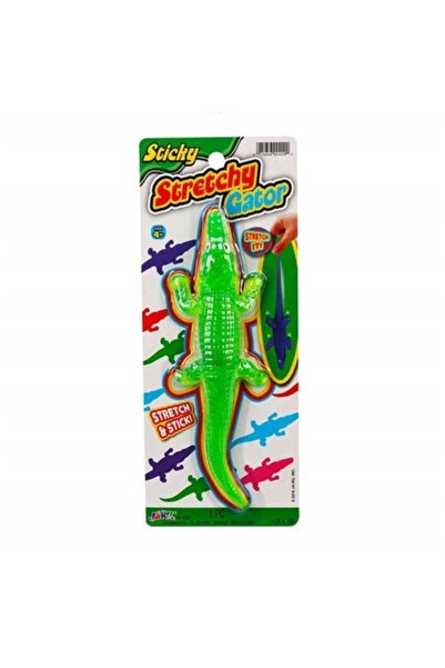 Sunman Timsah Streç Yumuşak Esneyen Uzayabilen Timsah Büyük Boy Stretchy Crocodile Yeşil19 Cm