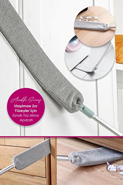 Anadolu Saray Çarşısı Pratik Mikrofiber Başlıklı Girintili Yüzey Dip Köşe Raf...