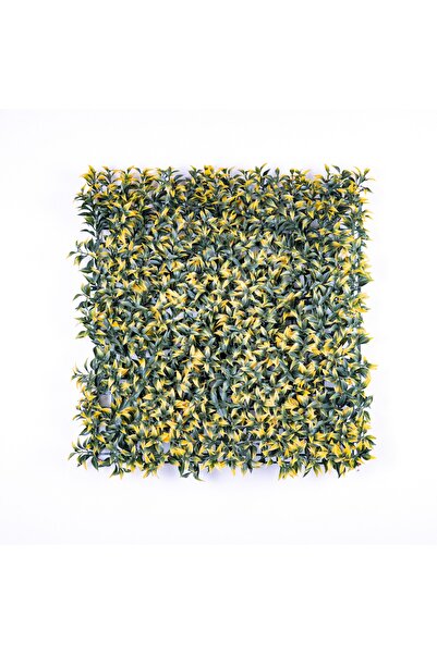 Herdekora Yapay Çay Bitkisi Tabaka Sarı 50x50 Cm. Uv Korumalı - Dış Mekan Uyumlu