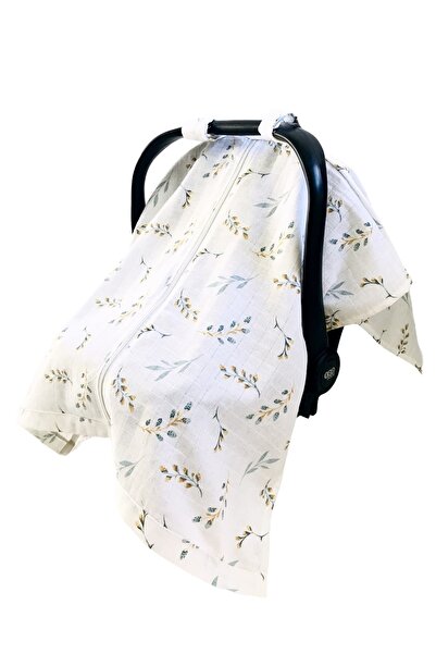 JUNİPERUS Fermuarlı Yaprak Müslin Bezi Puset Örtüsü