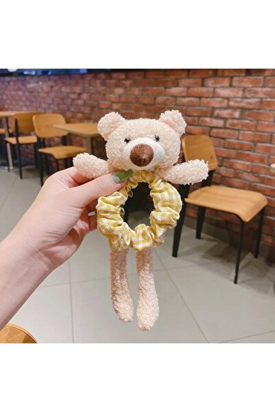 GÜLPEŞE مشبك كعكة تيدي بير منقوش باللون الأصفر