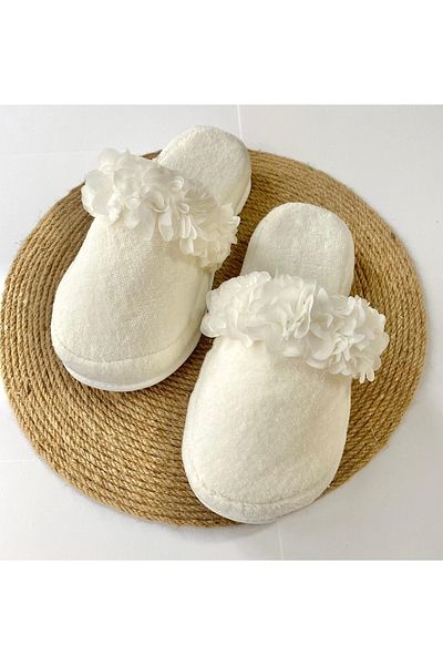 irembaby الأمومة النعال الأبيض الأزهار الأمومة النعال