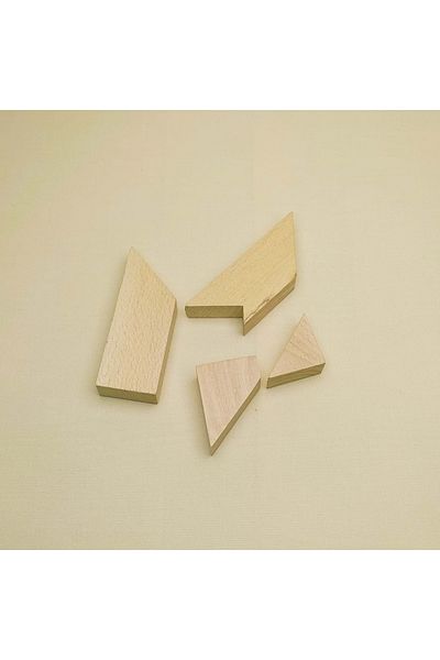 Ahtek Natural Wood t Tangram - Intellectual Intelligence Logic Game