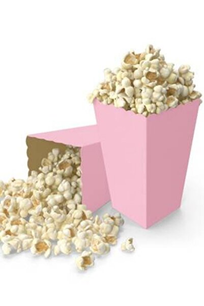 Ceylin Pop Corn Kutusu Pembe Patlamış Mısır Kutusu 8 Li
