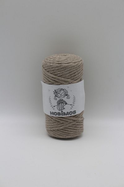 Hobimos Τυφλό Macrame 100% βαμβάκι 3 mm Μονό στριφτό 250 γραμμάρια 75 μέτρα