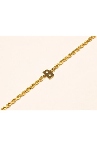 Hakan Güler Kuyumculuk Altın B Harfli Halat Bileklik