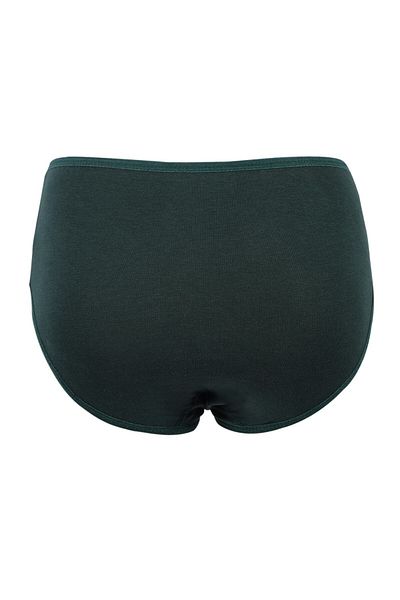 Tutkun Chiloți Bato cu talie înaltă din Lycra, bumbac, verde închis, pachet de 10