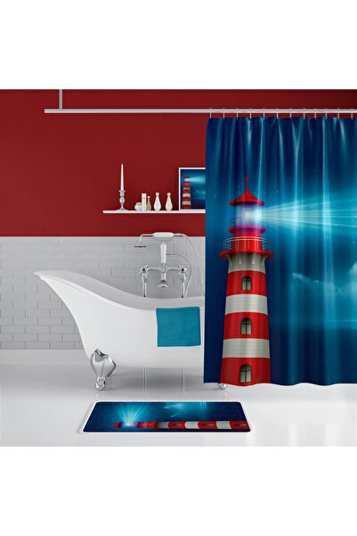 Zethome Perdeau de baie 1x180x200 Perdeau de duș cu o singură aripă Perdeau d...