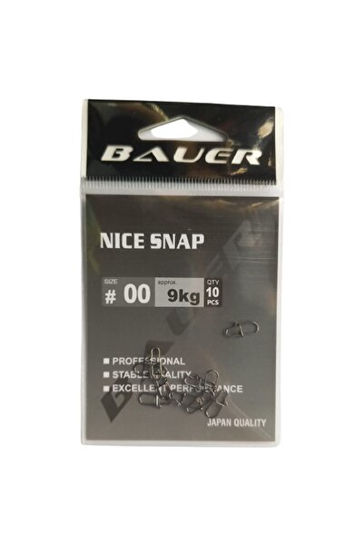 BAUER Nıce Snap Rapala Klipsi 00 Numara 9kg Çeker