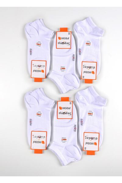 Dündar Ciorapi de damă Plus Modal, alb, fără sudură, spălat moale, parfumați, cutie de 12