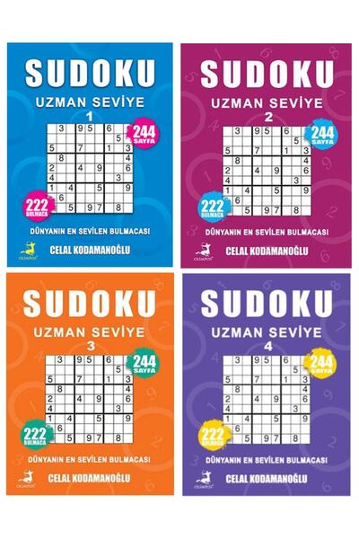 Olimpos Yayınları Sudoku Uzman Seviye 4 Kitap Set (976 Sayfa)
