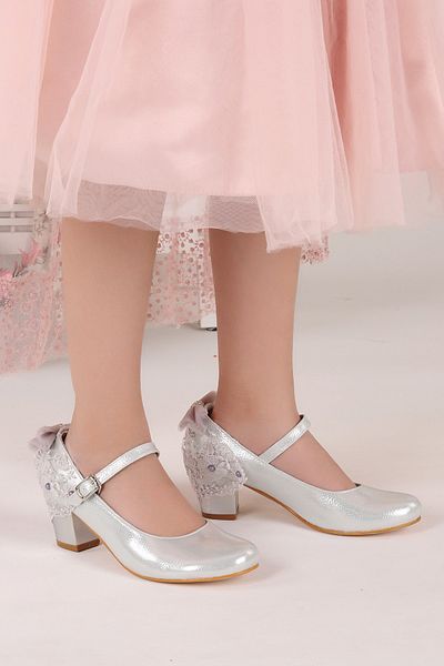 Almues 754 Pantofi balerină Vakko pentru fetiță cu toc de 4 cm - Zilnic