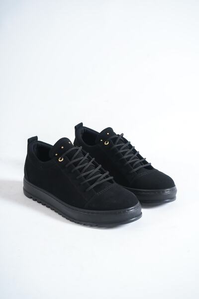 Moda Değirmeni Black - Men's Flat Sneaker Md1137-101-0004