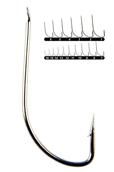 YOUVELLA 1310 Kısa Pala Dövme Olta Iğnesi 100'lü Kutu Nikel