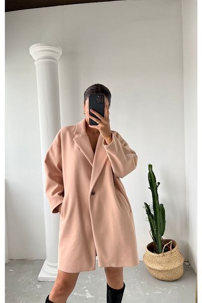 Laluvia Stash Coat mit einem Knopf und Tasche