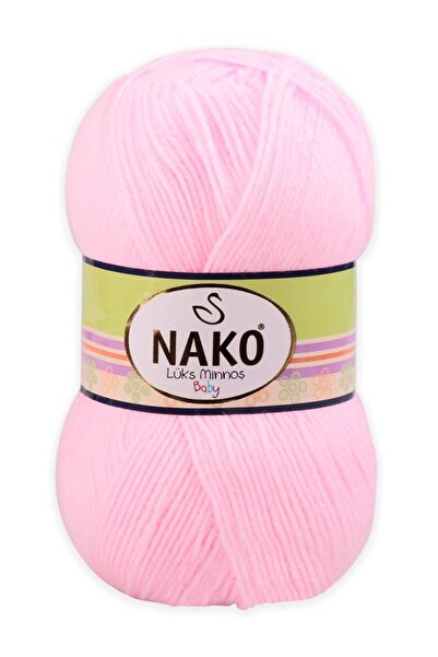 NAKO خيوط الحياكة اليدوية الفاخرة للأطفال الصغار 23069 من القطن بلون الحلوى -...