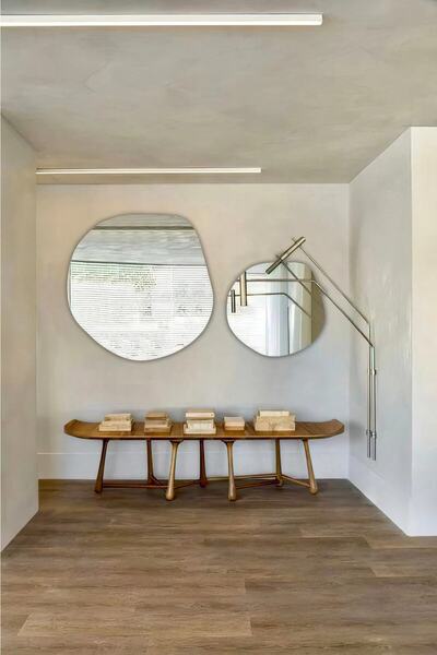 FNC CONCEPT Asimetrik Dekoratif Ikili Ayna Seti 70cm Ve 85cm