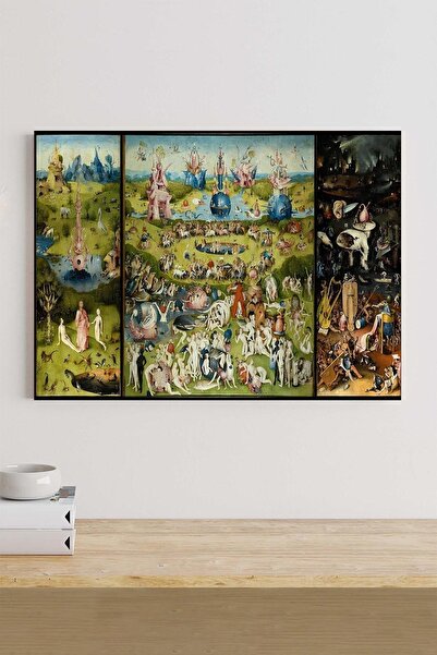Postermanya Dünyevi Zevkler - Hieronymus Bosch Sanatsal Kanvas Tablo
