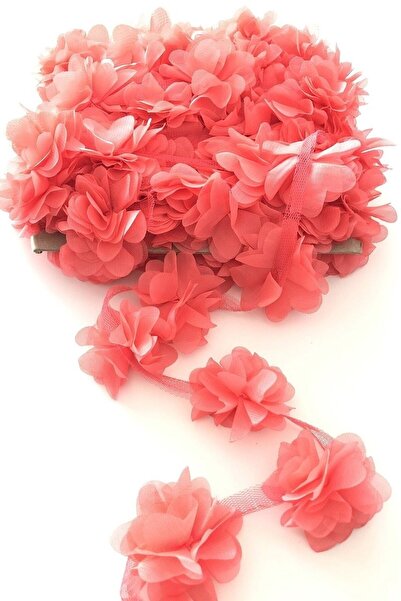 Genel Markalar Lazer Kesim Şifon Tül Şerit Çiçek 9 Mt Nar Çiçeği