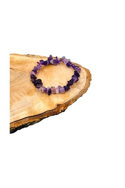PEDRAS Natural Stone Broken Stone Amethyst Bracelet