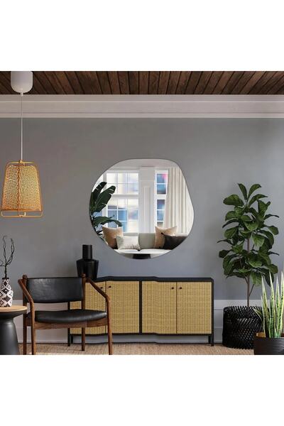 FNC CONCEPT Dekoratif Ayna Asimetrik Duvar Aynası 60cm