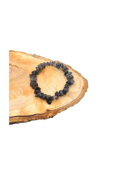 PEDRAS Natural Stone Cracked Stone Iolite Bracelet