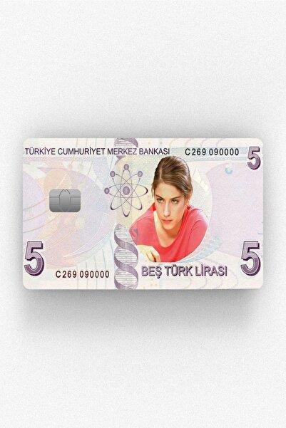 muyoso Autocolant Ferih Five Lira Design pentru acoperirea cardului de credit...