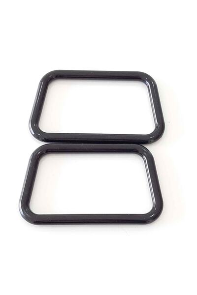 angel çanta aksesuar مقبض حقيبة بلاستيك أسود بمظهر أكريليك