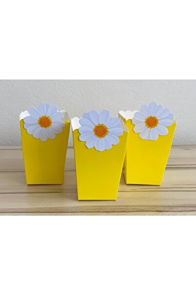 Okarttasarım Daisy Popcorn Box (10 Pieces)