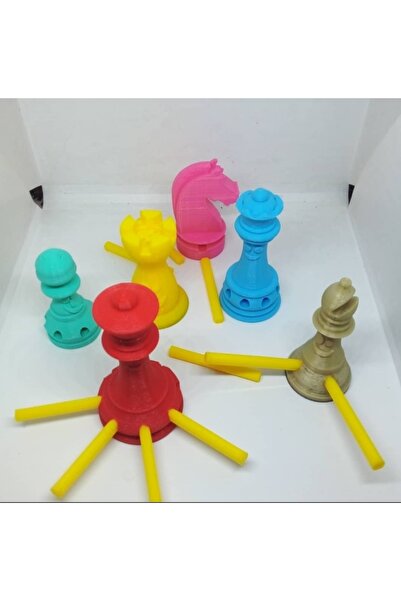 Tasarım Hamle Gösteren Satranç Taşları | Yön Çubuklu Eğitim Seti | Satranç Öğ...