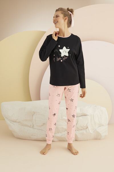 Sevim 13929 Baskılı Pijama Takım