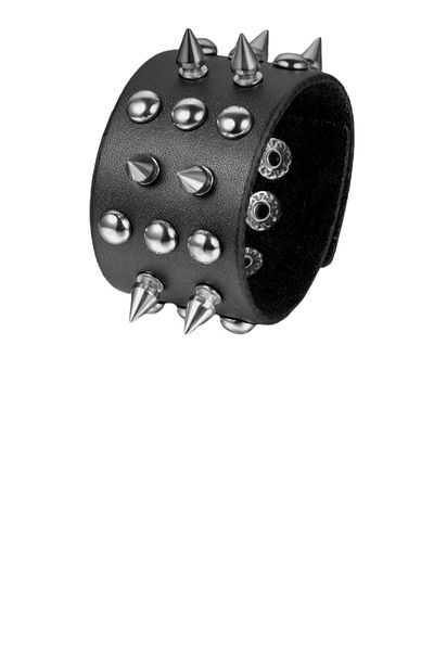 targay Gothic Punk Metallica Style Studded Leather Bracelet 20cm25cm30cm Long