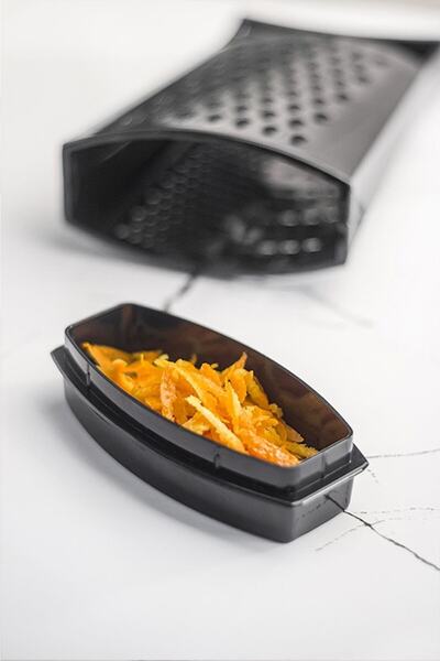 FeGe Store مبشرة أكريليك سوداء فاخرة مقاس 25 سم على الوجهين