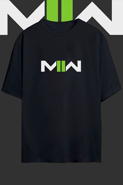 Pasage Μοντέρνο μπλουζάκι Warfare 2 Printed Unisex Oversize